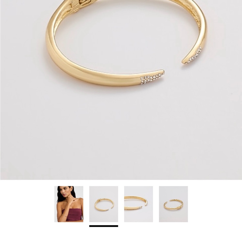 Gold Cuff Bracelet - Picture 2 of 5